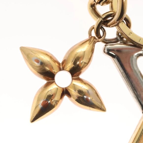 LOUIS VUITTON LV New Wave Key Holder metal Gold M68449 LV Auth BA1931 - Picture 8 of 9